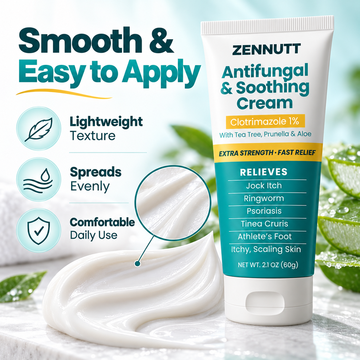 Antifungal Cream for Jock Itch, Ringworm, Psoriasis & Athlete’s Foot - Image 6